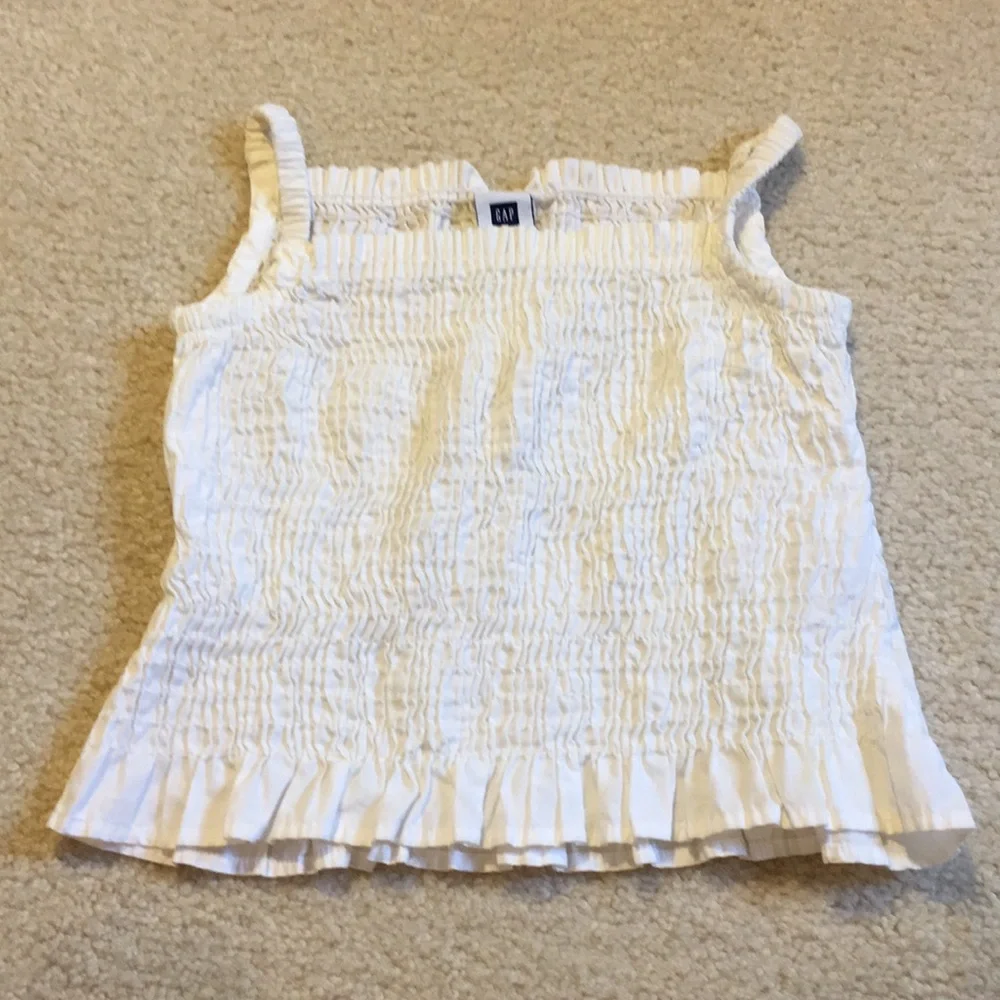 EUC Gap ruched strappy top